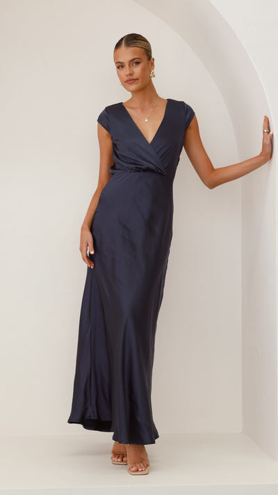 Load image into Gallery viewer, Selma Maxi Dress - Navy - Billy J
