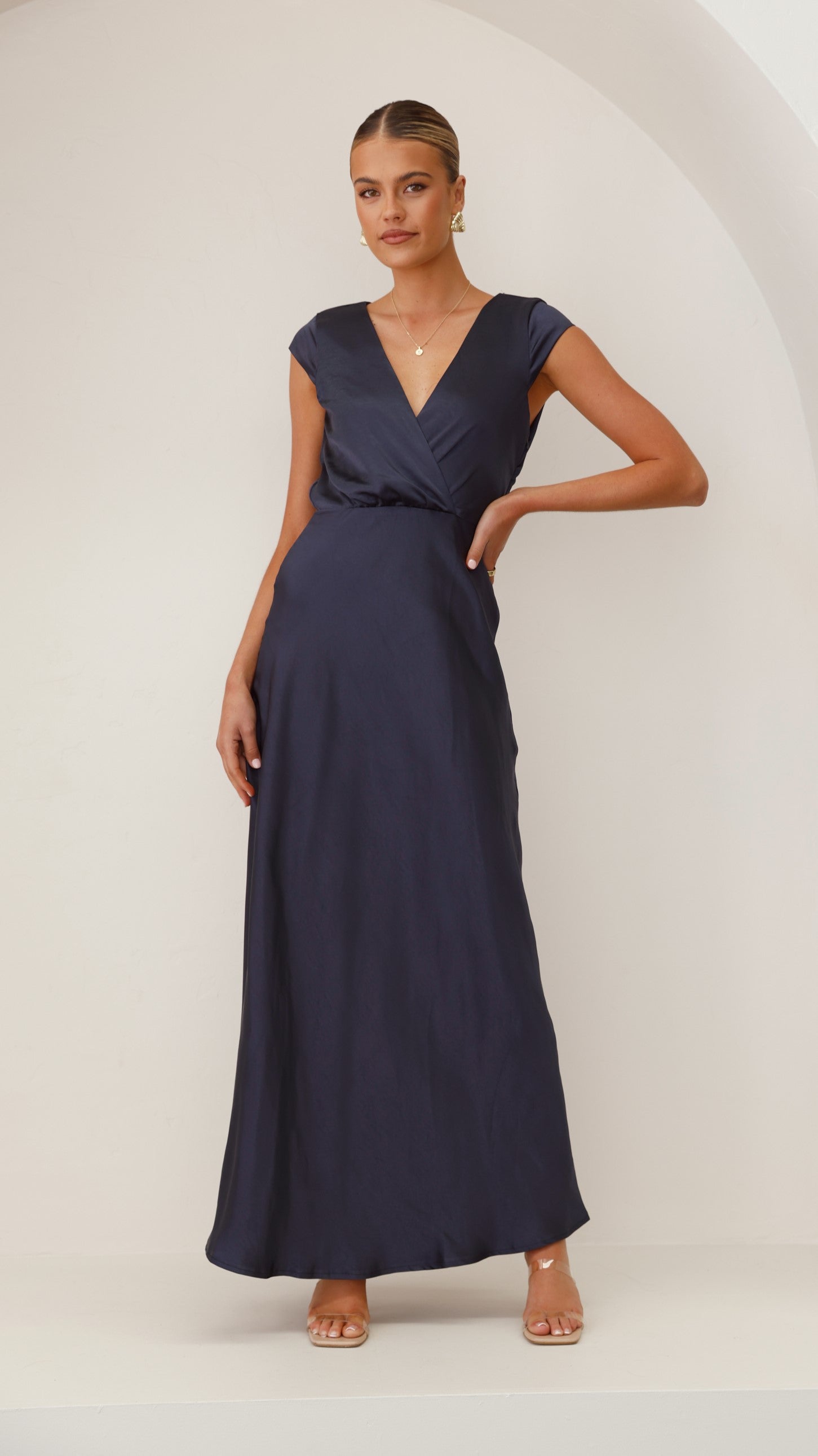 Selma Maxi Dress - Navy - Billy J