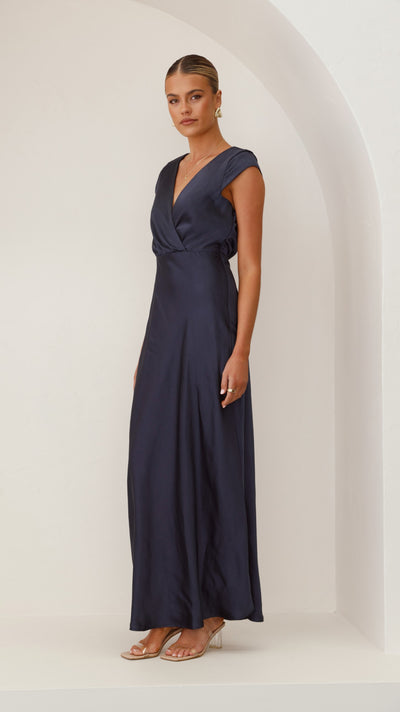 Load image into Gallery viewer, Selma Maxi Dress - Navy - Billy J
