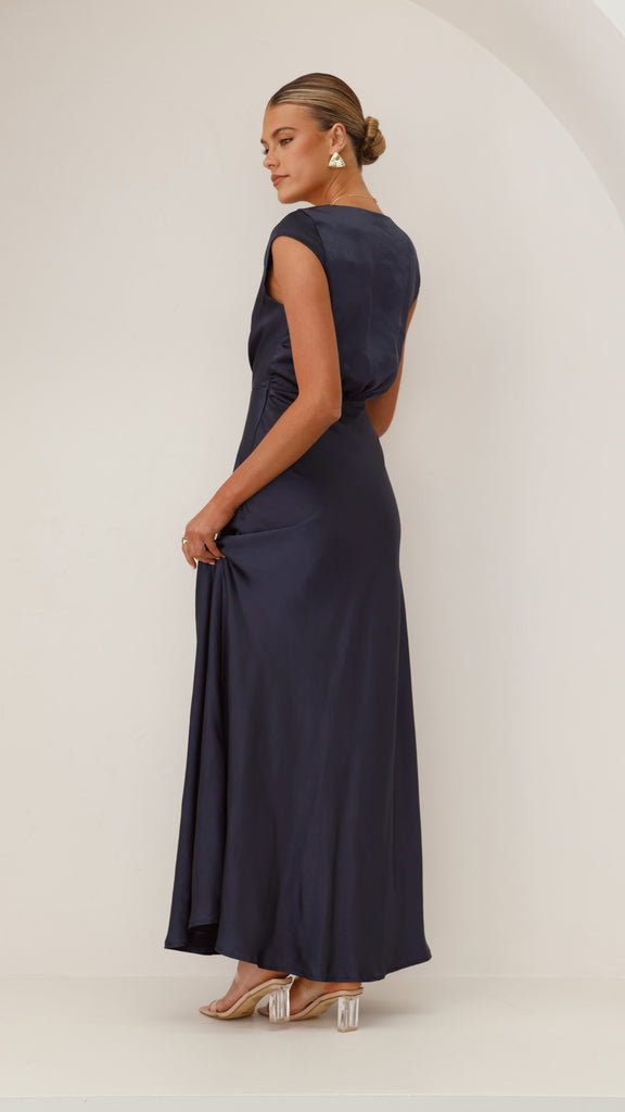 Selma Maxi Dress - Navy - Billy J