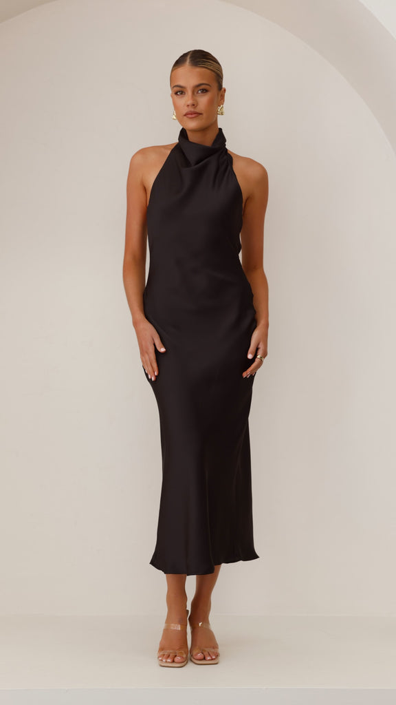 Rina Maxi Dress - Black - Billy J