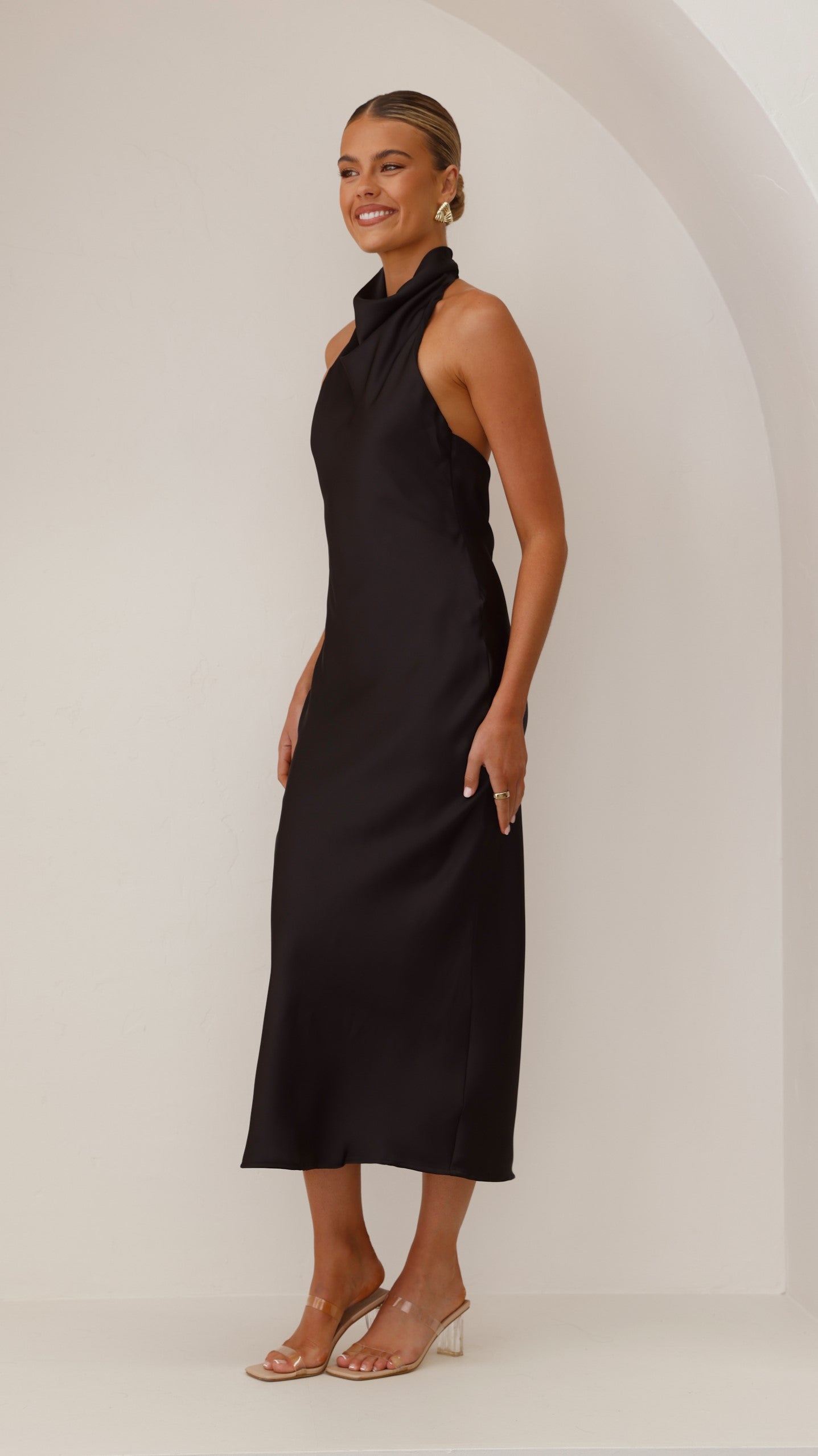 Rina Maxi Dress - Black - Billy J