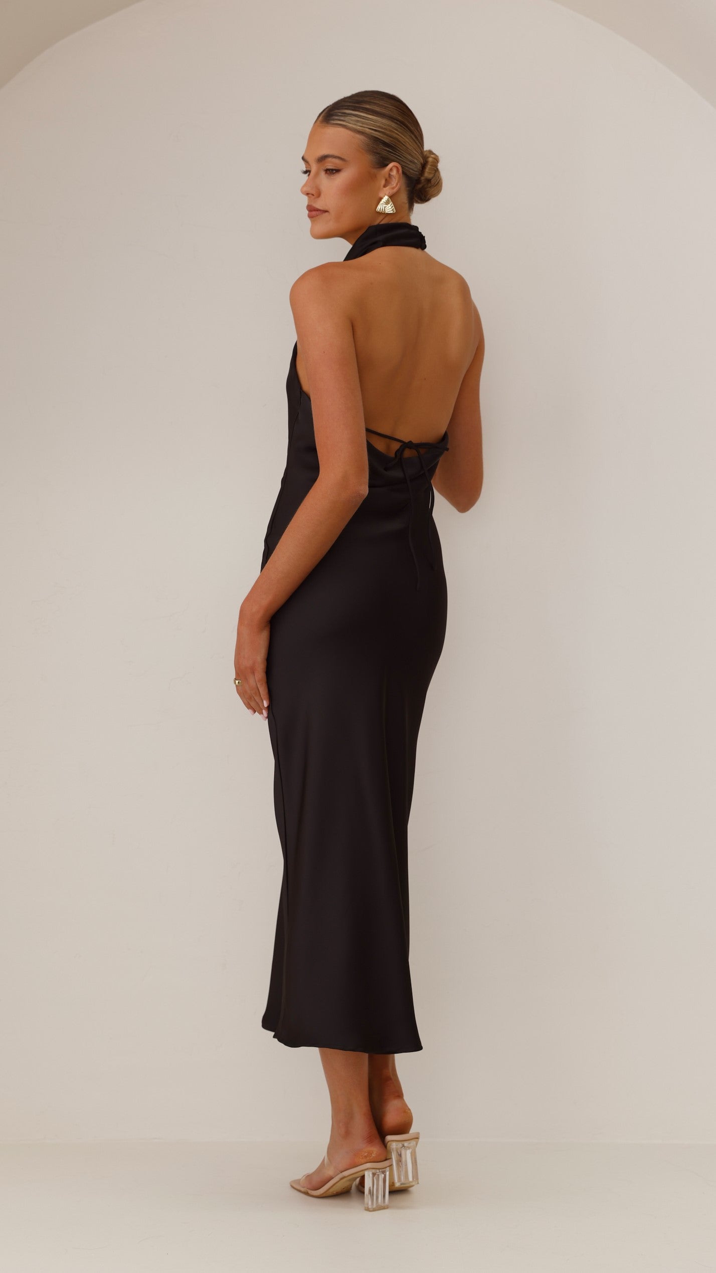 Rina Maxi Dress - Black - Billy J