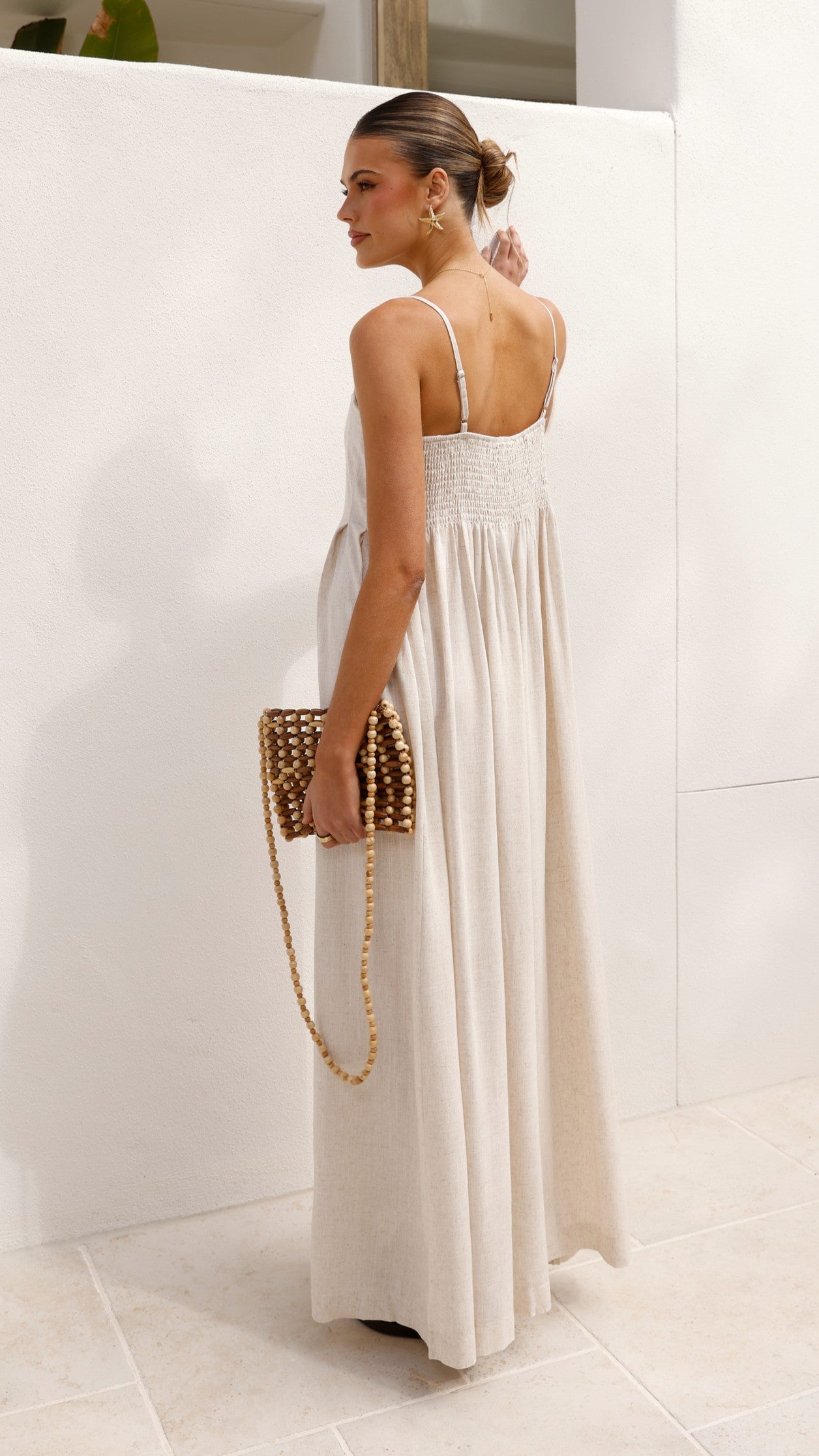 Pippy Maxi Dress - Natural - Billy J