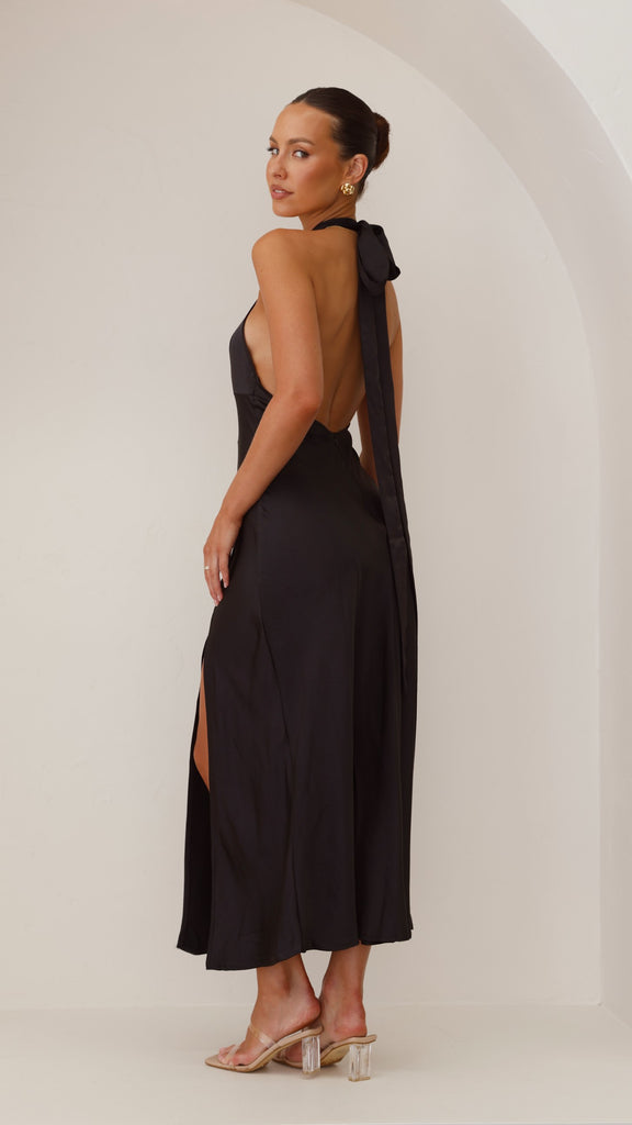 Amalia Maxi Dress - Black - Billy J