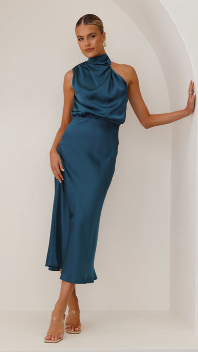 Load image into Gallery viewer, Esther Maxi Dress - Teal - Billy J
