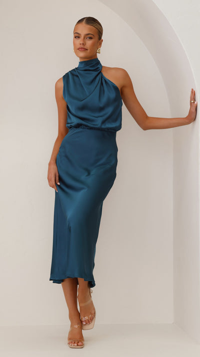 Load image into Gallery viewer, Esther Maxi Dress - Teal - Billy J
