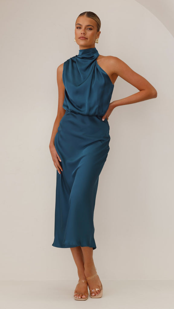 Esther Maxi Dress - Teal - Billy J