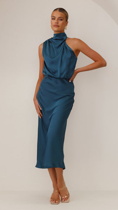 Load image into Gallery viewer, Esther Maxi Dress - Teal - Billy J
