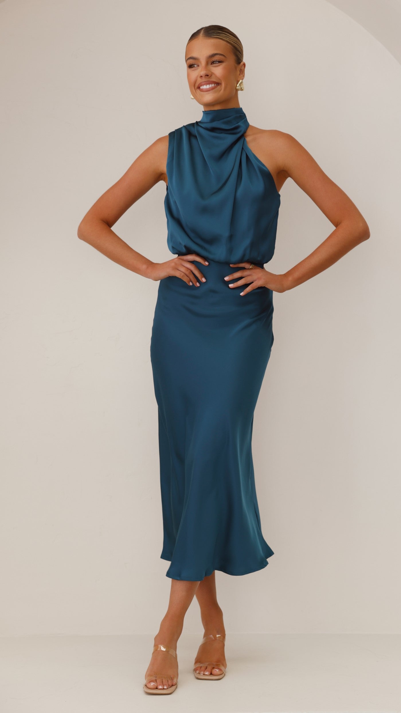 Esther Maxi Dress - Teal - Billy J