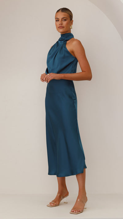 Load image into Gallery viewer, Esther Maxi Dress - Teal - Billy J
