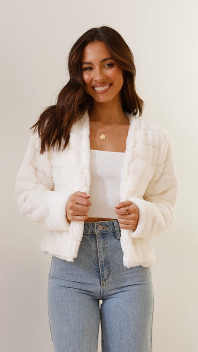 Load image into Gallery viewer, Tully Crop Jacket - White
