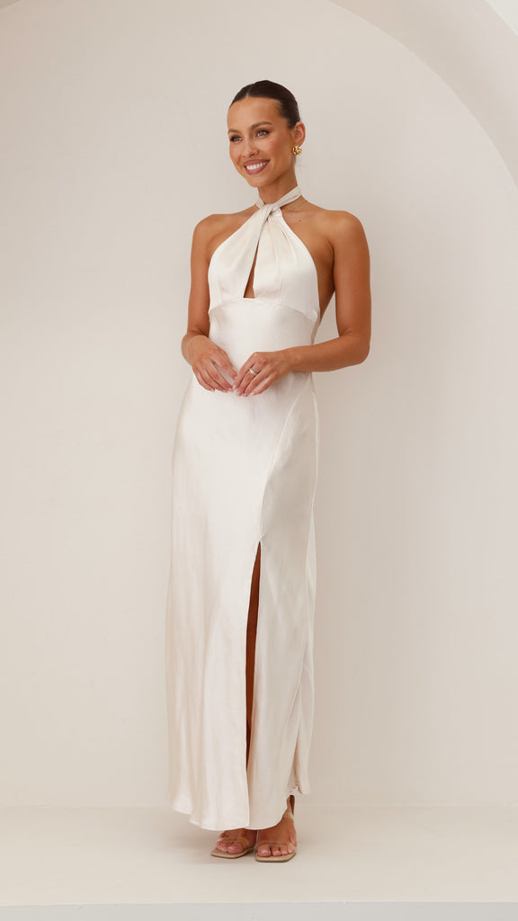 Amalia Maxi Dress - Champagne - Billy J