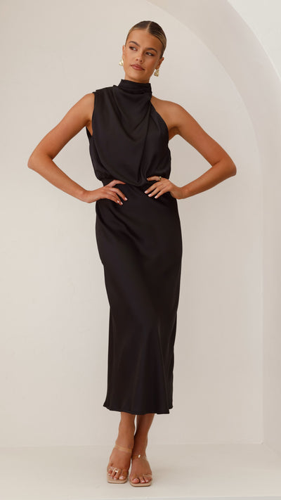 Load image into Gallery viewer, Esther Maxi Dress - Black - Billy J
