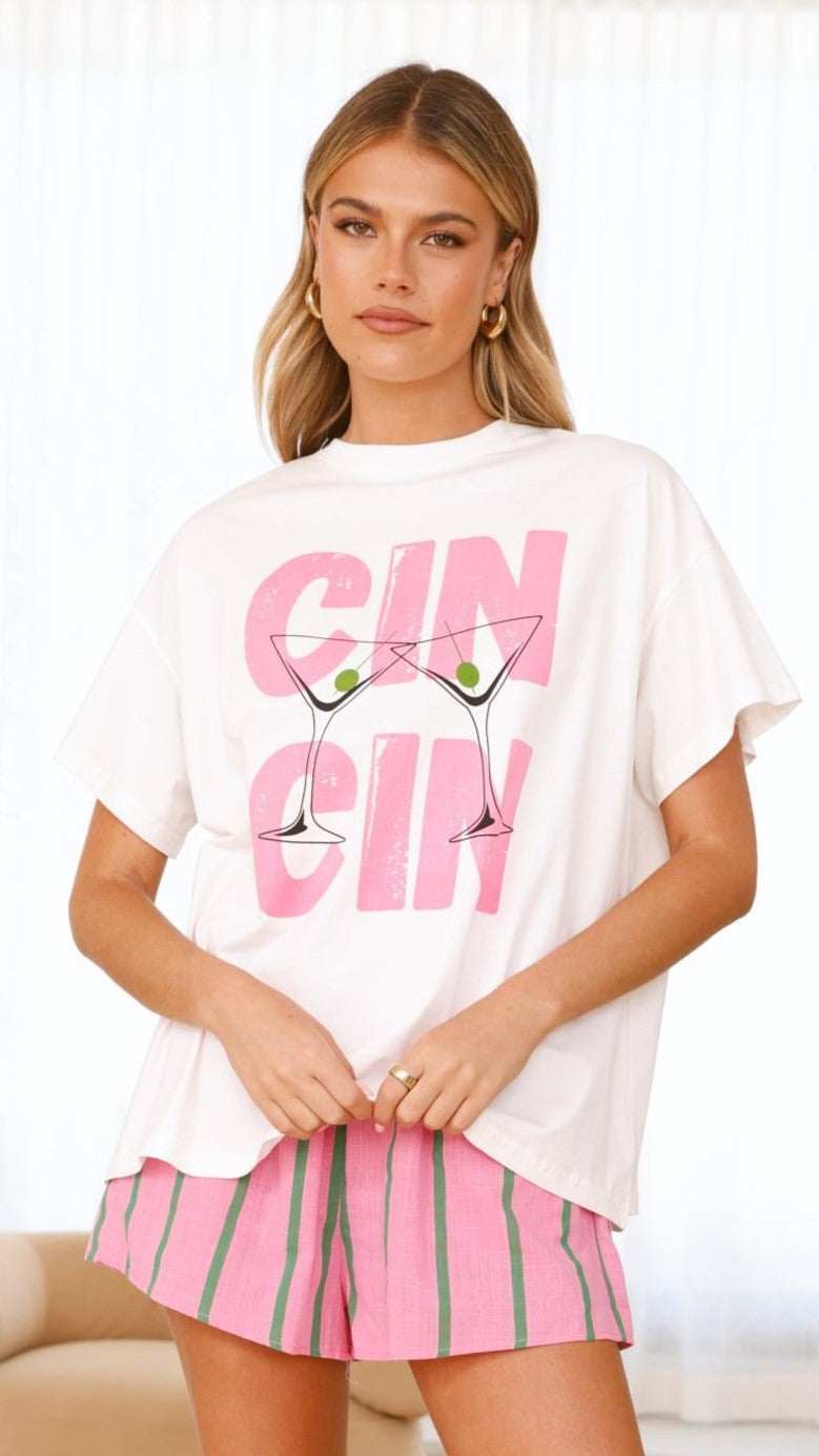 Cin Cin Top & Shorts Set - Pink - Billy J