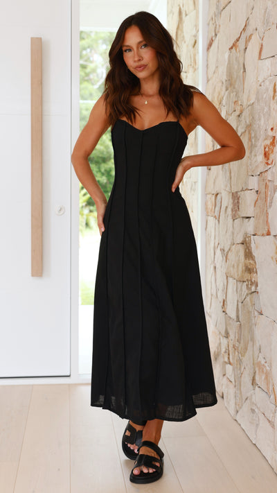 Load image into Gallery viewer, Ilenna Midi Dress - Black
