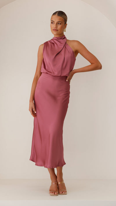 Load image into Gallery viewer, Esther Maxi Dress - Plum - Billy J
