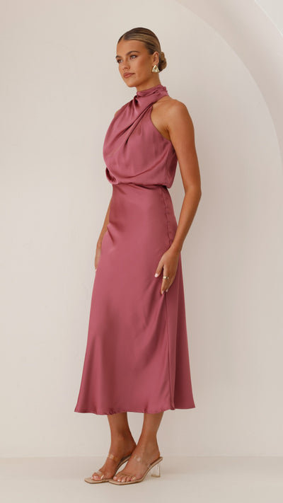 Load image into Gallery viewer, Esther Maxi Dress - Plum - Billy J
