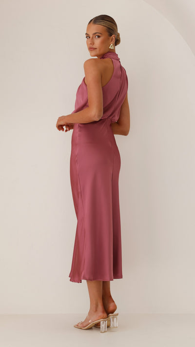 Load image into Gallery viewer, Esther Maxi Dress - Plum - Billy J
