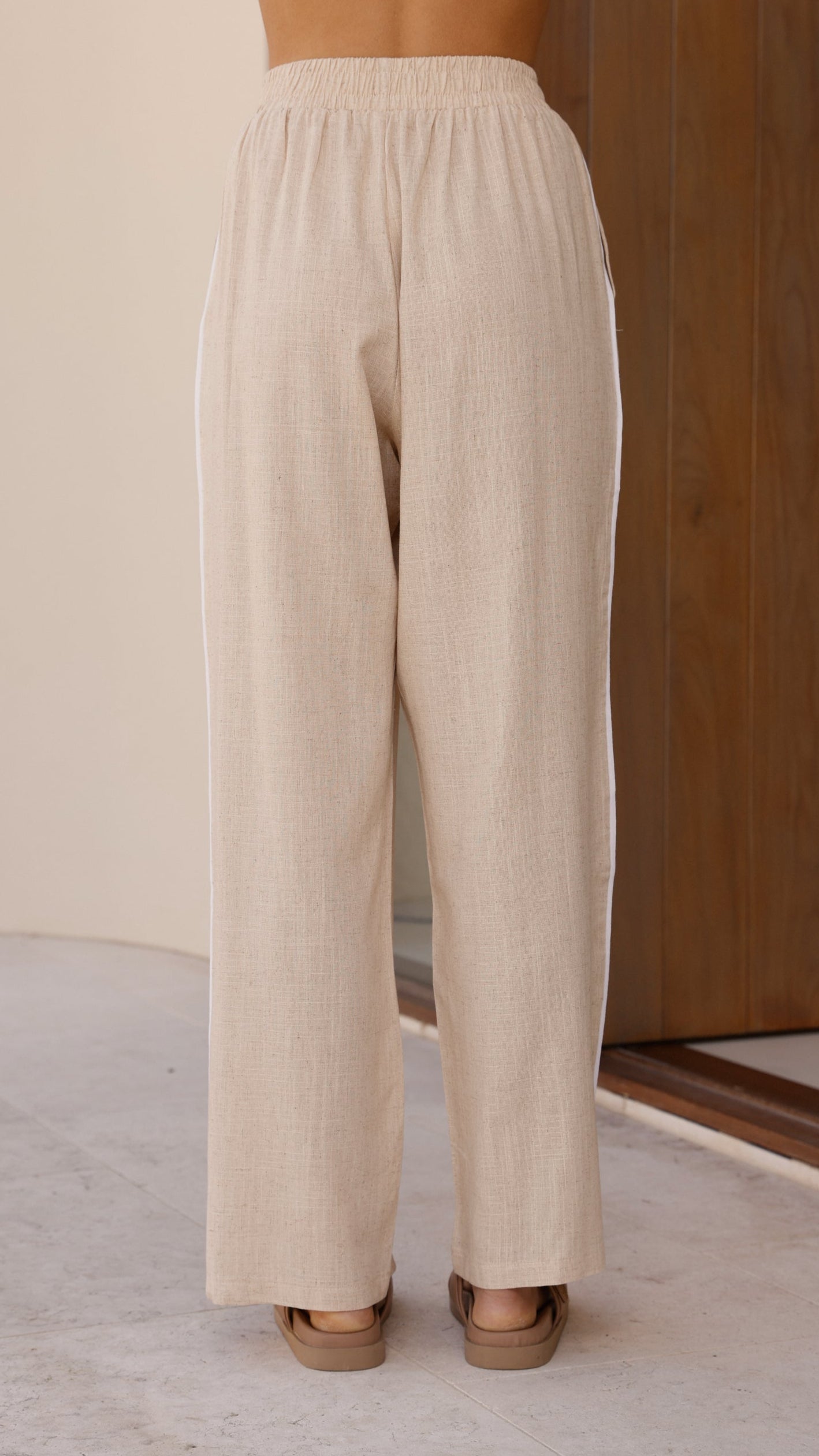 Hartley Pants - Beige / White - Billy J