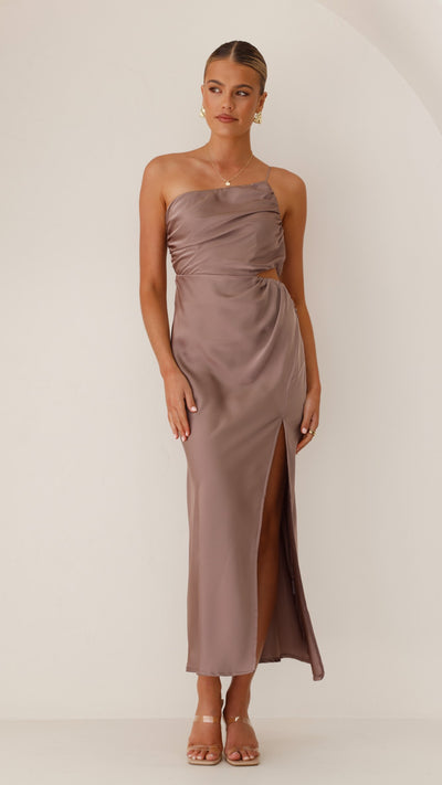 Load image into Gallery viewer, Nyla Maxi Dress - Mushroom - Billy J
