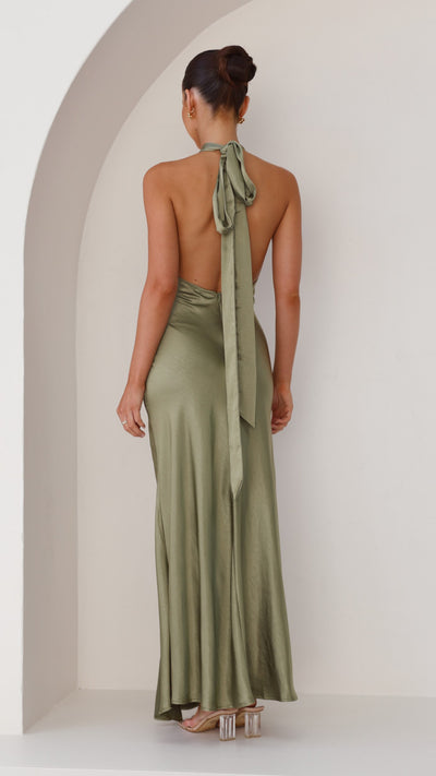 Load image into Gallery viewer, Amalia Maxi Dress - Olive - Billy J
