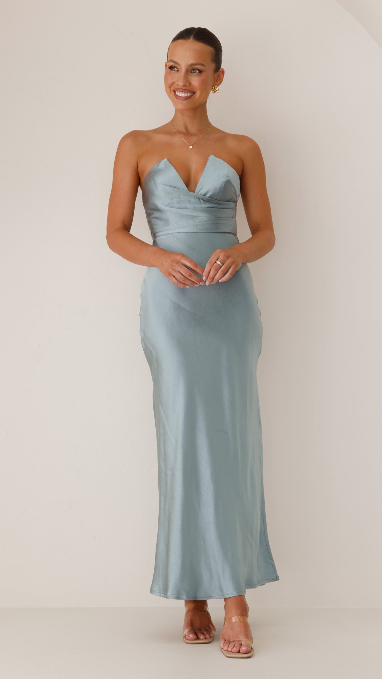 Valerie Maxi Dress - Blue - Billy J