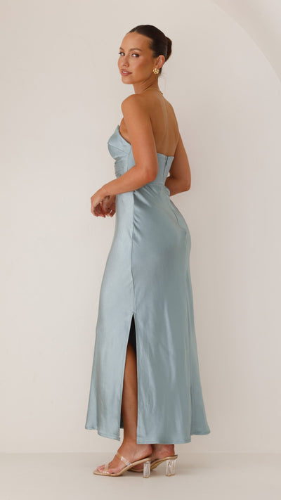 Load image into Gallery viewer, Valerie Maxi Dress - Blue - Billy J
