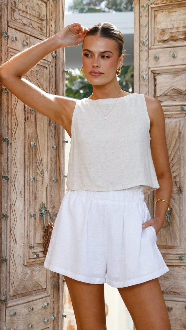 Leila Shorts - White - Billy J