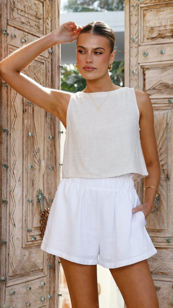 Persephone Crop Top - Natural - Billy J