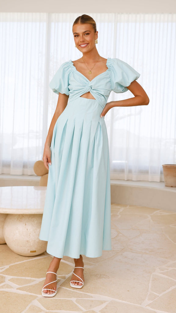 Christina Maxi Dress - Aqua - Billy J