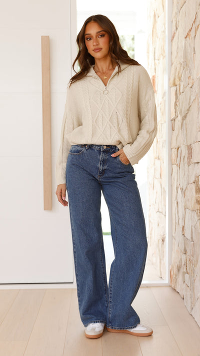 Load image into Gallery viewer, Stephy Knit Jumper - Cream - Billy J
