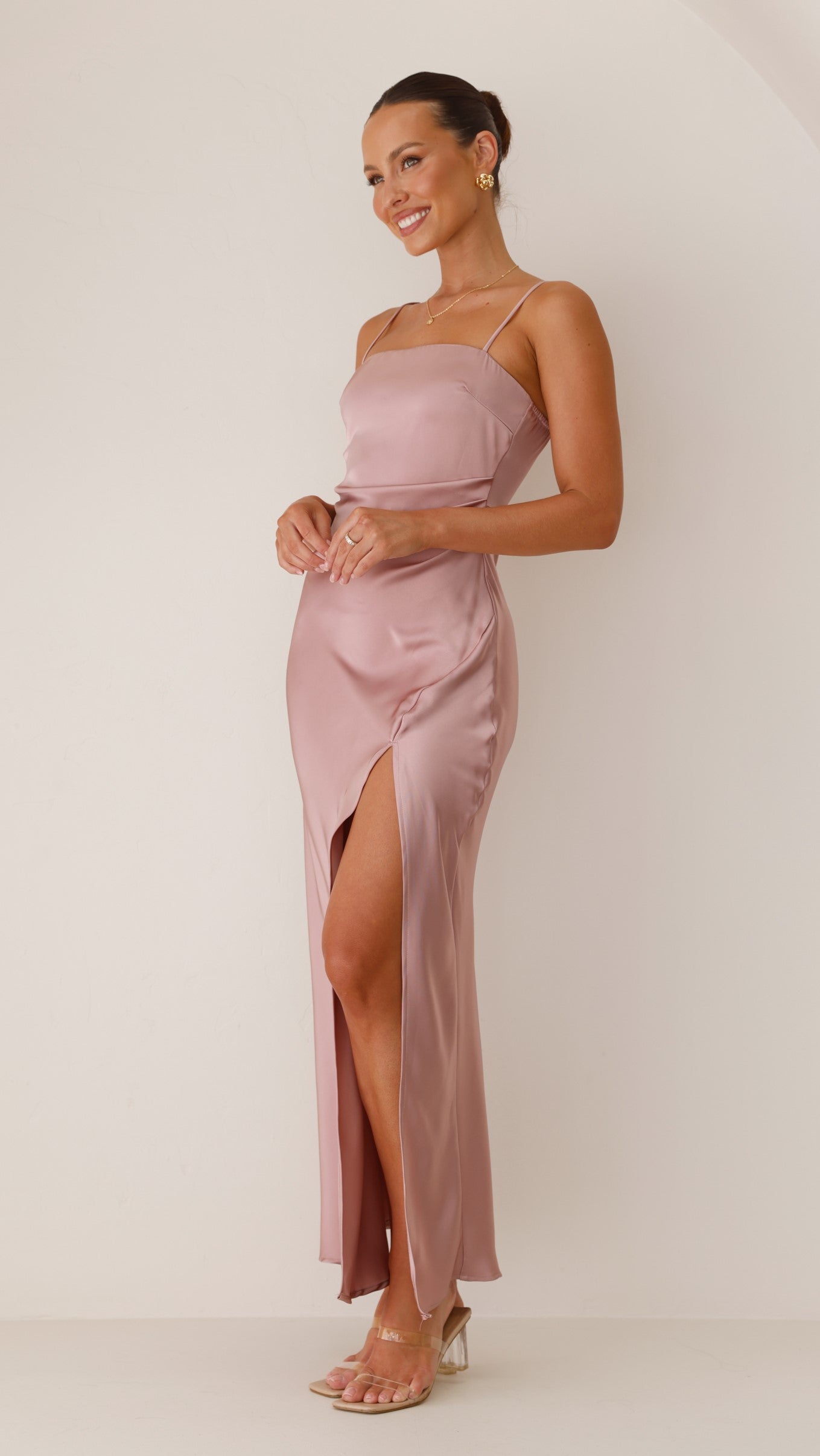 Ilana Maxi Dress - Dusty Pink - Billy J