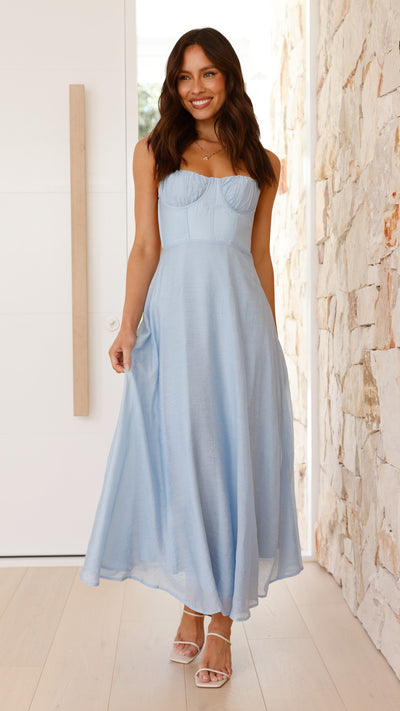 Load image into Gallery viewer, Rahima Maxi Dress - Blue - Billy J
