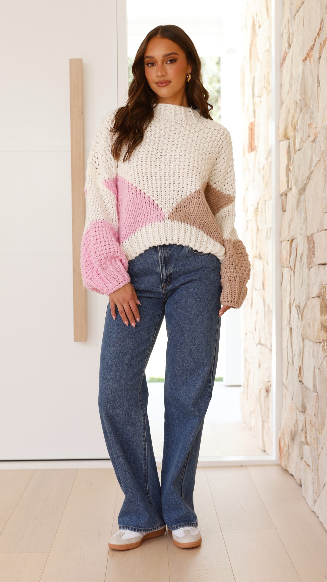 Nila Jumper - Pink Multi - Billy J