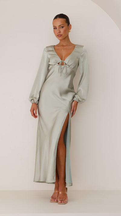 Load image into Gallery viewer, Brigitte Maxi Dress - Olive - Billy J
