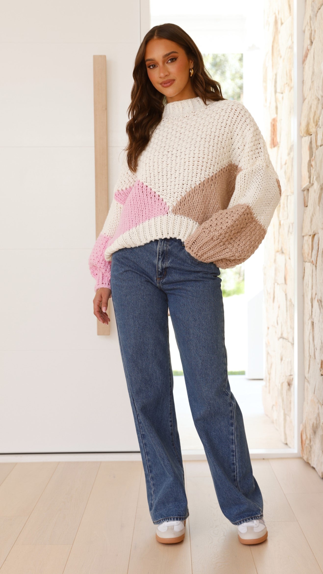 Nila Jumper - Pink Multi - Billy J