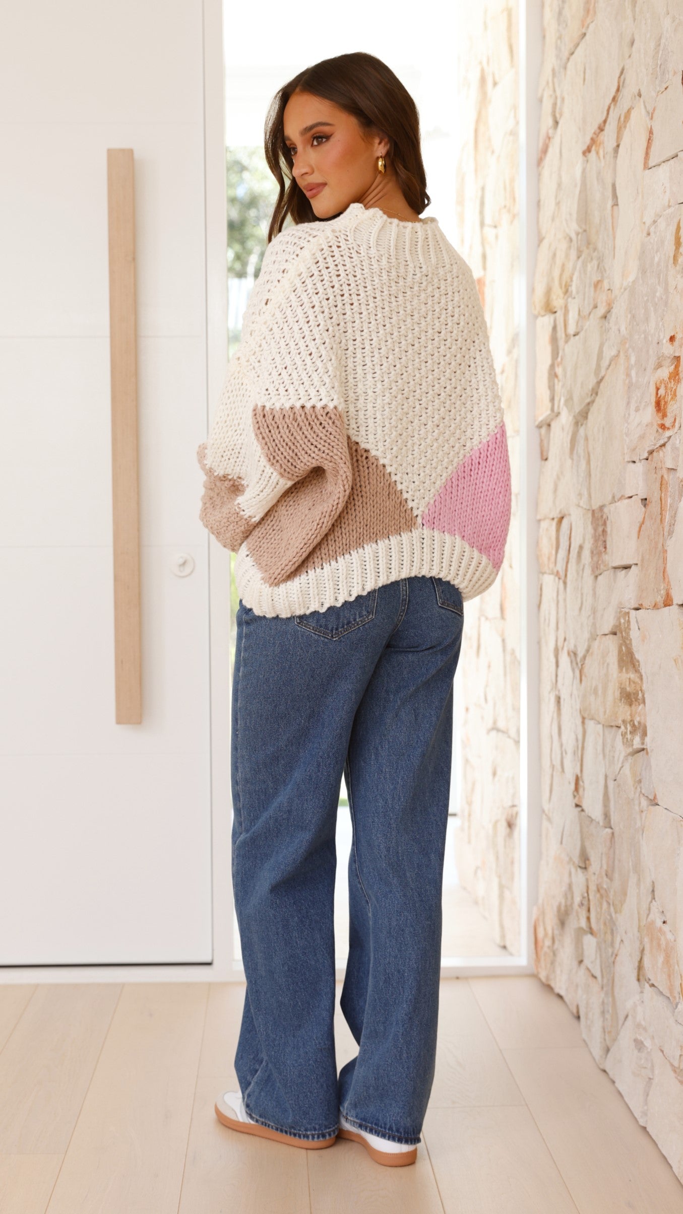 Nila Jumper - Pink Multi - Billy J