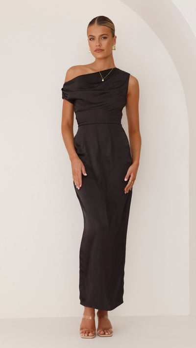 Load image into Gallery viewer, Harlowe Maxi Dress - Black - Billy J
