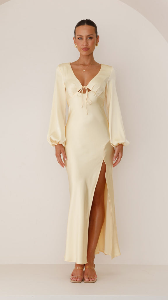 Brigitte Maxi Dress - Yellow - Billy J