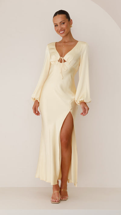 Load image into Gallery viewer, Brigitte Maxi Dress - Yellow - Billy J
