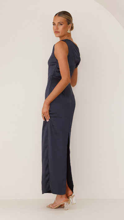 Load image into Gallery viewer, Harlowe Maxi Dress - Navy - Billy J
