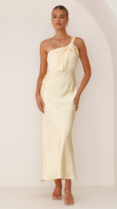 Load image into Gallery viewer, Greta Maxi Dress - Yellow - Billy J
