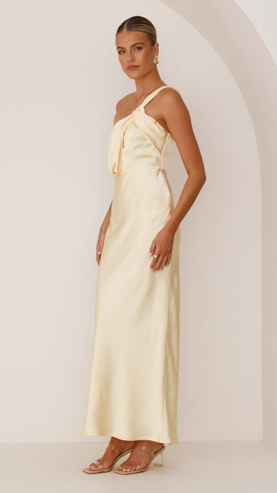 Load image into Gallery viewer, Greta Maxi Dress - Yellow - Billy J
