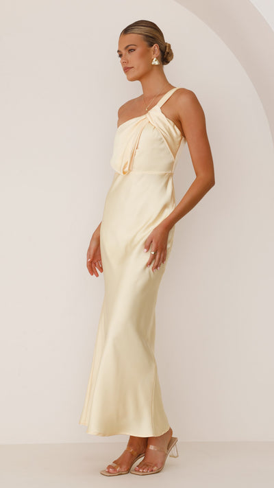 Load image into Gallery viewer, Greta Maxi Dress - Yellow - Billy J
