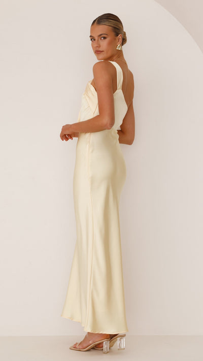 Load image into Gallery viewer, Greta Maxi Dress - Yellow - Billy J
