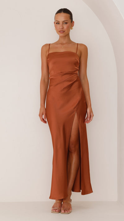 Load image into Gallery viewer, Ilana Maxi Dress - Copper - Billy J
