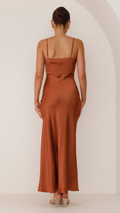 Load image into Gallery viewer, Ilana Maxi Dress - Copper - Billy J
