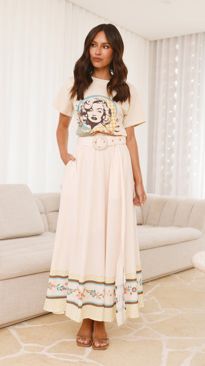 Load image into Gallery viewer, Lainey Maxi Skirt - Peach - Billy J
