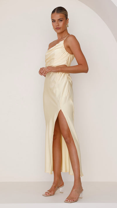 Load image into Gallery viewer, Nyla Maxi Dress - Yellow - Billy J
